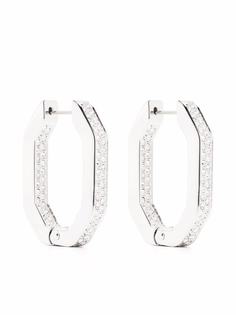 Swarovski серьги-кольца Dextera