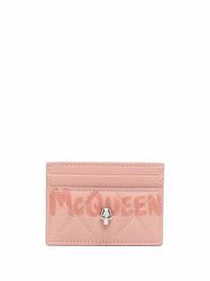 Alexander McQueen quilted logo cardholder