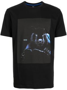 BOSS футболка со светоотражающим принтом