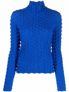 Stella McCartney фактурный джемпер с высоким воротником
