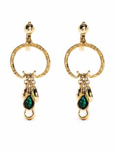 Alberta Ferretti серьги с кристаллами