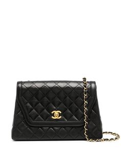 Chanel Pre-Owned стеганая сумка через плечо 1990-х годов