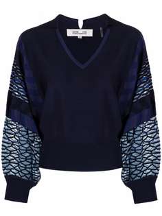DVF Diane von Furstenberg джемпер с V-образным вырезом