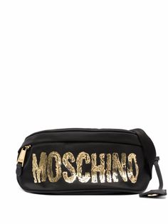 Moschino поясная сумка с логотипом