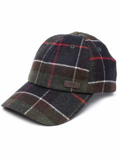 Barbour кепка в клетку тартан