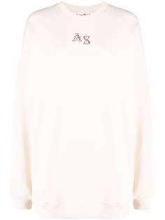 Acne Studios толстовка оверсайз с логотипом