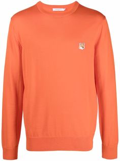 Maison Kitsuné джемпер с вышитым логотипом