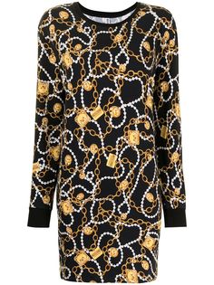 Moschino платье с принтом