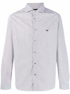 Emporio Armani полосатая рубашка