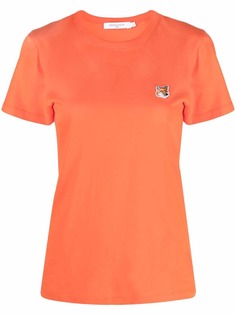 Maison Kitsuné футболка с нашивкой