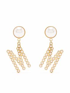 Moschino серьги с логотипом