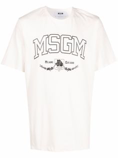 MSGM футболка Est. 2009 с логотипом