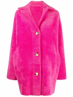 Pinko однобортная шуба из искусственной овчины