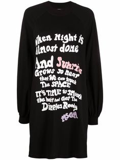 MSGM платье с надписью