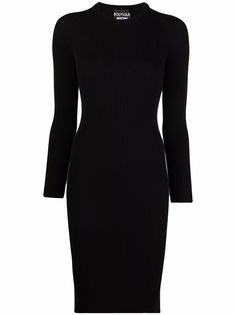 Boutique Moschino платье-джемпер с круглым вырезом