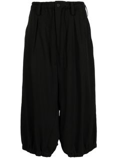Yohji Yamamoto укороченные брюки Crow