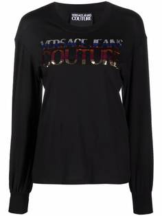 Versace Jeans Couture футболка с длинными рукавами и логотипом