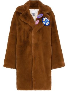 Natasha Zinko faux-fur button-front coat