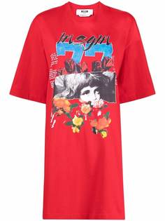 MSGM футболка с логотипом