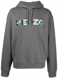 Kenzo logo-print cotton hoodie