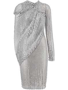 Burberry платье из тюля с кристаллами