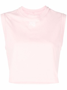 alexanderwang.t укороченный топ с логотипом