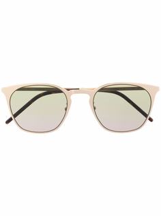 Saint Laurent Eyewear солнцезащитные очки SL28 в круглой оправе