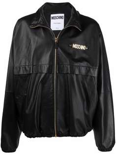 Moschino куртка на молнии с логотипом