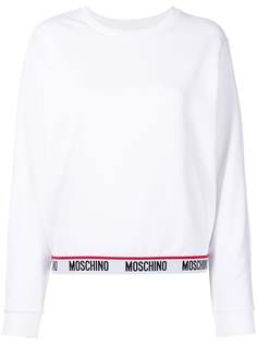 Moschino толстовка с логотипом на поясе