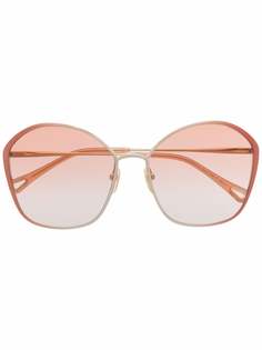 Chloé Eyewear солнцезащитные очки в массивной оправе