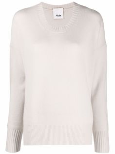 Allude джемпер с круглым вырезом и отделкой в рубчик