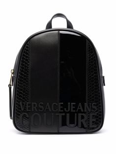 Versace Jeans Couture рюкзак с тиснением под кожу крокодила