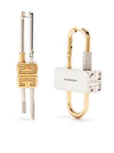 Givenchy непарные серьги Lock