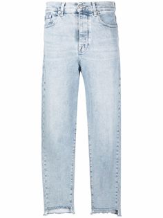 7 For All Mankind прямые джинсы средней посадки