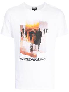 Emporio Armani футболка с абстрактным принтом