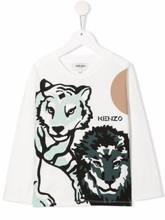 Kenzo Kids футболка с принтом