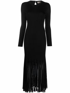 Alexander McQueen трикотажное платье с плиссировкой