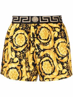 Versace боксеры с эластичным поясом и узором