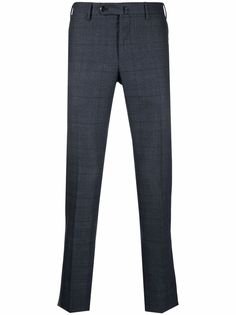 Pt01 клетчатые брюки строгого кроя