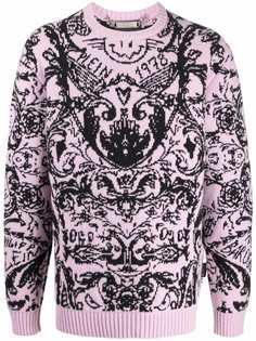 Philipp Plein жаккардовый джемпер New Baroque