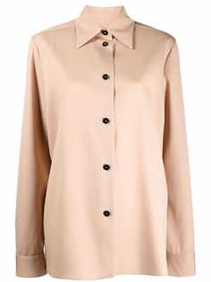 Jil Sander шерстяная рубашка с длинными рукавами