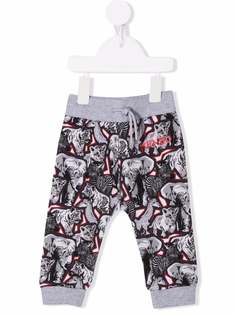 Kenzo Kids спортивные брюки с принтом