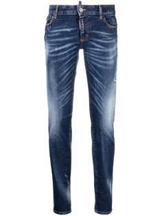 Dsquared2 джинсы скинни с эффектом потертости