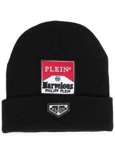 Philipp Plein шерстяная шапка Marvelous с вышитым логотипом