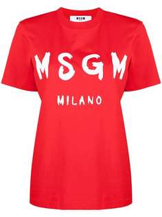 MSGM футболка с логотипом