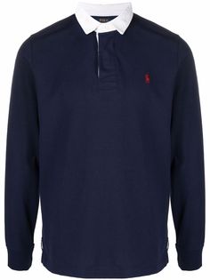 Polo Ralph Lauren рубашка поло с длинными рукавами и логотипом Polo