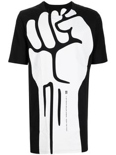 11 By Boris Bidjan Saberi длинная футболка с принтом