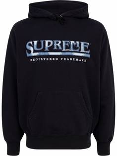 Supreme худи с вышитым логотипом