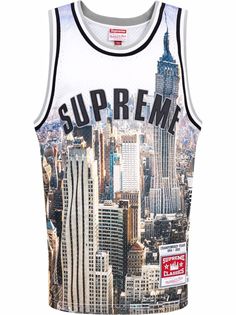 Supreme баскетбольная майка из коллаборации с Mitchell & Ness