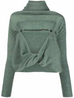Jacquemus трикотажный топ с драпировкой